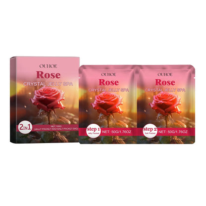 Revitalize Your Feet with OUHOE Crystal Jelly Spa Foot Soak - Exfoliate Dead Skin, Soften Calluses, and Eliminate Fatigue!