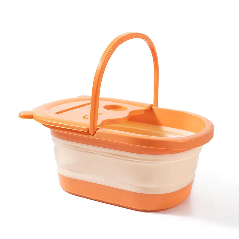 Experience Ultimate Relaxation with Our Portable Folding Foot Bath Massage Bucket - Perfect for Soaking and Pain Relief!