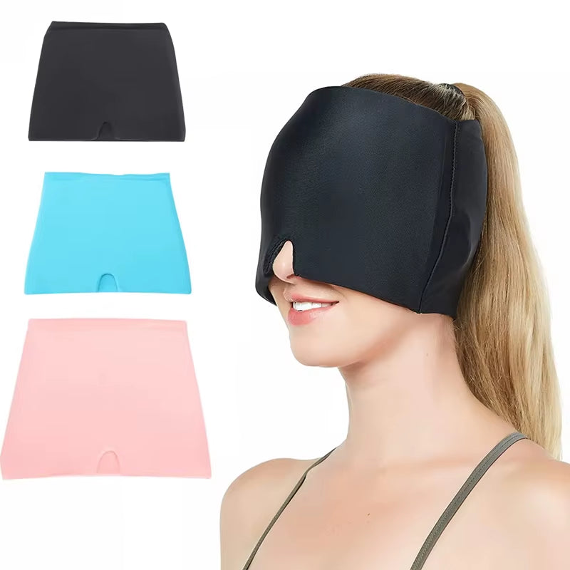 Revolutionary Migraine Gel Cold Ice Head Wrap - Ultimate Headache Relief Mask for Stress, Tension, and Sinus Comfort