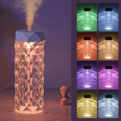 Transform Your Space with the Elegant USB Crystal Humidifier - 500ml Capacity for Fragrance and Comfort